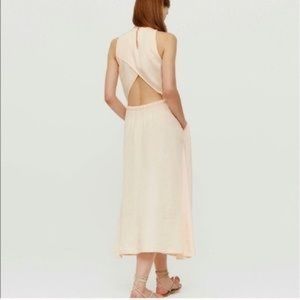 LOFT Lou& Grey Luster Cutout Midi Dress